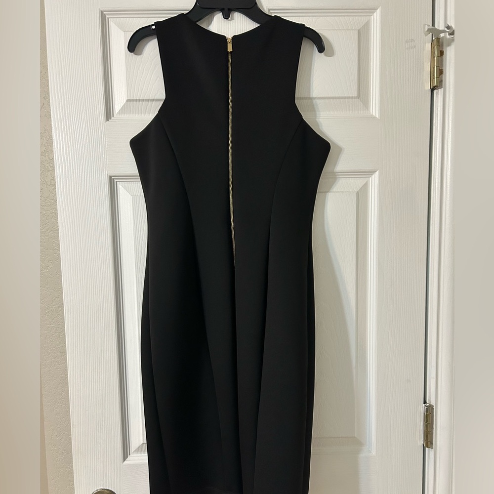 Vince Camuto Black Halter Sheath Dress